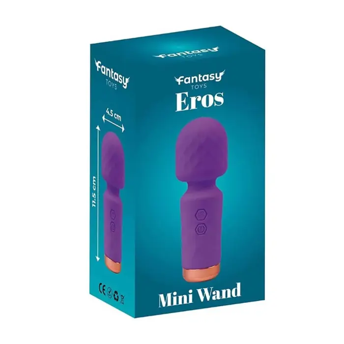 Eros mini wand masāžas vibrators – 11.5 cm (4.5″) – violets Foto 5