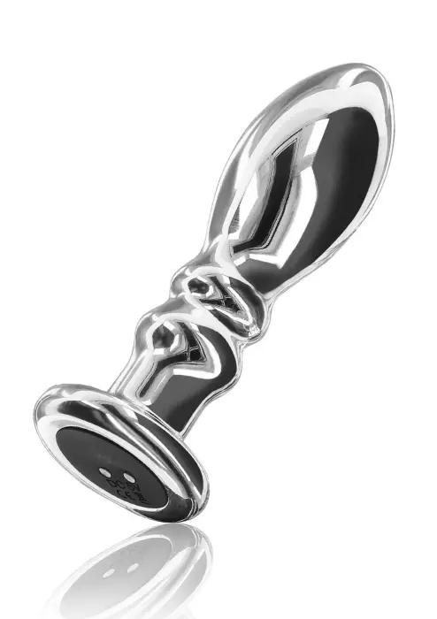 Buttocks by TOYJOY The Slider vibrējošs anālais spraudnis – 8.9 cm (3.5″) – Sudrabs