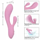 Двойной вибратор CalExotics Contour Zoie – 20.3 см (8″) – розовый — Фото 3