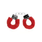 Beginner's Furry Handcuffs – Red — Photo 3