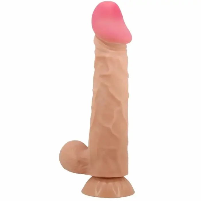 Pretty Love Sliding Skin Series dildo ar piesūcekni – 24 cm (9.5″) – miesas krāsa