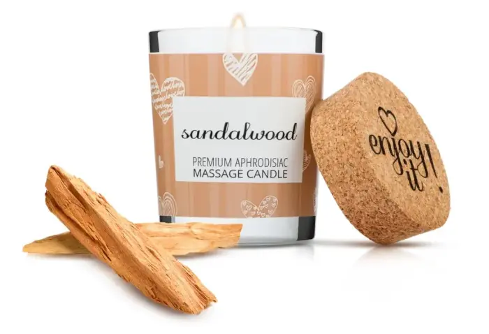 Magnetifico Sandalwood Body Massage Candle with Pheromones – 70 ml