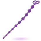INTENSE Jaiden lanksčios silikoninės analinės karoliukų grandinėlės – 34 cm – Violetinė — Nuotrauka 3