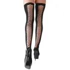Cottelli LEGWARE Thigh-High Stockings with Net Lace Back – Black – L/XL — Photo 3