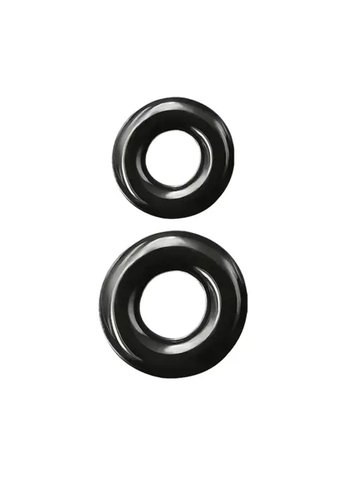 Renegade Double Stack Cock Ring – Black