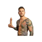 Juan Lucho Signature realistiškas tekstūruotas dildo – 20.3 cm (8″) – kūno spalva — Nuotrauka 9