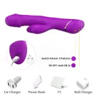 Rubberco izliekts klitora stimulators – ar 9 vibrācijas funkcijām – violets — Foto 5
