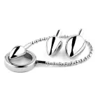 Jewellery Metāla anālo spraudņu komplekts – 43 cm (17.0″) – Sudraba — Foto 3