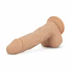 Real Fantasy Ethan – realistlik vibraator soojenduse, iminapa ja kaugjuhtimispuldiga – beež – 21 cm — Foto 7