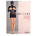 Rough Romance Mesh Bodysuit with Open Cups, Back, and Crotch – Black – One Size — Photo 3