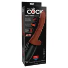 King Cock vibrators ar kustību – 19 cm (7.5″) – brūns — Foto 1