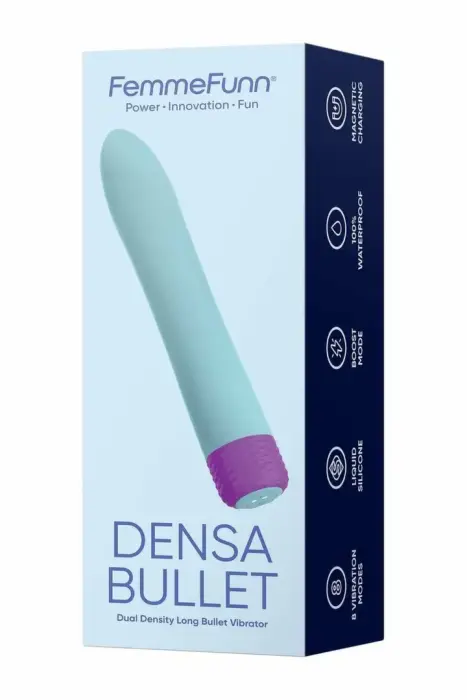 Вибратор FemmeFunn Densa Bullet – 19.3 см (7.6″) – синий