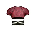 Short Sleeve Top – Black/Red Zebra – XXL — Photo 6