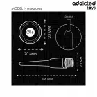 Addicted Toys Model 1 насадка для интимного душа с универсальным адаптером – 148 mm — Фото 5