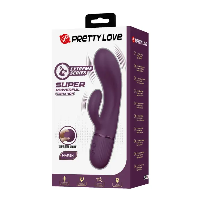Pretty Love Marski кролик-вибратор – 18 cm (7″) – фиолетовый