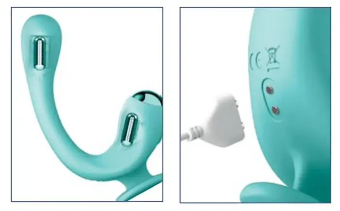 JimmyJane Reflexx Rabbit 2 гибкий двойной вибратор – 17.2 см (6.75″) – розовый Фото num