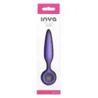 INYA Slide – tapered silicone anal plug with finger ring – purple – 12.7 cm — Photo 4