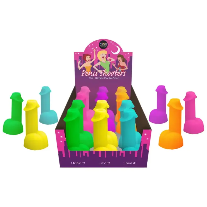 Neon Penis Shooters - 12-Pack