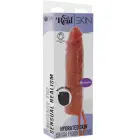 Hydrated Skin Vibrating Penis Sleeve – 20 cm – Brown — Photo 3