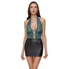 Cottelli LINGERIE платье с кружевом – чёрное/синее – L — Фото 2