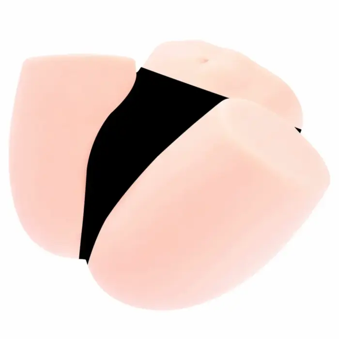 Интимное устройство Kokos Sally Anatomical Ribbed Tunnel, плоское основание 21 см – телесный