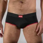 Macho MS24R – классические мужские слипы с push-up – тёмно-красные – XL — Фото 4