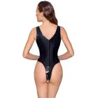 Black Level Vinyl Bodysuit Open Bust & Crotch – Black – M — Photo 5