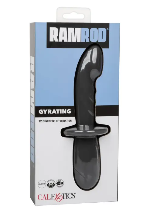 Ramrod rotējošs vibrators – 19 cm (7.5″) – melns Foto 3