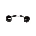 Euphoria Collection Faux Leather Handcuffs – Black — Photo 11