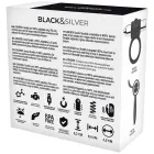 Black&Silver Cameron rechargeable vibrating cock ring – 10 modes – silver — Photo 6