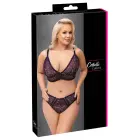 Cottelli Curves Bra and Briefs Set – Purple – XL — Photo 1