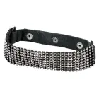 Halsband Strass Rhinestone ошейник со стразами – белый — Фото 6
