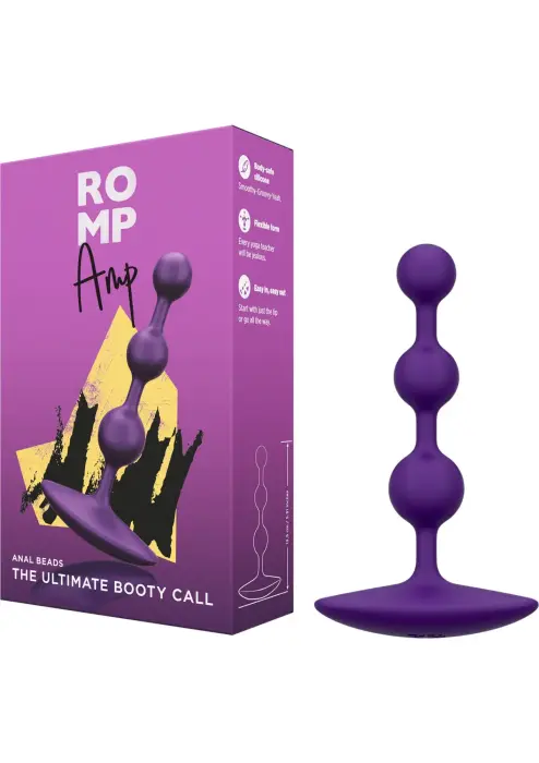 ROMP Amp – mažas analinių karoliukų grandinėlė – 12 cm (4.7″) – Violetinė Photo