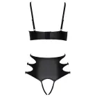 Cottelli LINGERIE комплект бюстгальтера и трусов с открытой промежностью – чёрный – M — Фото 10