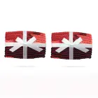 Spienelių lipdukai – kvadratiniai – raudoni – vienas dydis Photo