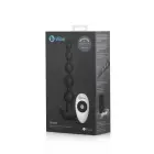 b-Vibe Cinco tālvadāma elastīga silikona anālo bumbiņu sistēma – 20.3 cm (8″) – Melns — Foto 8