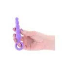 INYA SLIP silikona anālais korķis ar pirksta gredzenu – violets – šaurs dizains – 12,7 cm — Foto 3