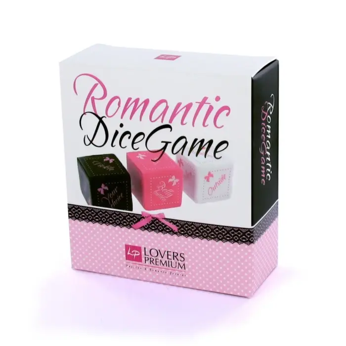 LoversPremium Dice Game Romantic – 3-Piece Set with Storage Pouch