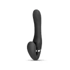 No-Parts Avery be dirželių strapon vibruojantis dildas – 22 cm (8.7″) – juodas — Nuotrauka 2