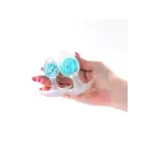 Cosmic Glams 2-Piece Kit – liquid silicone anal trainer set with sparkling glass marble – blue — Photo 2