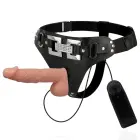 Вибро-страпон система Harness Attraction Emmett 16.5 см x 3.7 см (1.5″) – черный — Фото 5