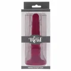 Get Real Ribbed Model gyslotas dildo – 12 cm (4.7″) – raudonas — Nuotrauka 6