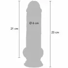 TOYJOY Get Real Deluxe Extra Thick Dildo – 25 cm (10″) – Skin — Photo 4