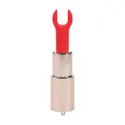 Sparkle Lipstick Vibrator with 4 Attachments – 2.8 cm – Iridescent — Photo 4