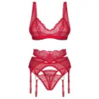 Obsessive Cupide Desir Lingerie Set – Red – 2XL/3XL — Photo 5