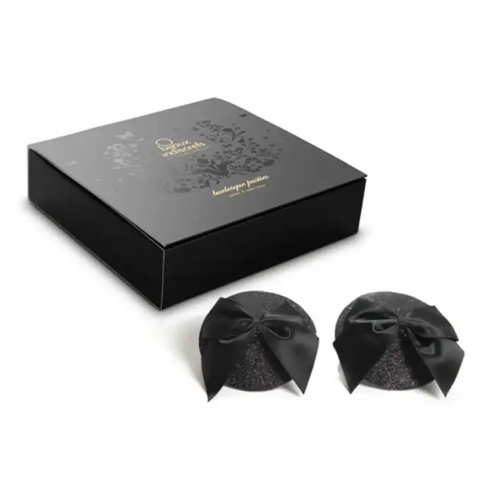 Bijoux Indiscrets Burlesque Pasties Bow Black