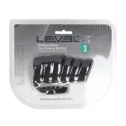 LEVELZ Vibrating Ribbed Silicone Cock Sleeve and Ball Ring – Black — Photo 1