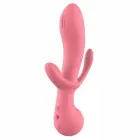 AMOUR Claire – triple stimulation vibe – dual motor, flexible – 22 cm – pink — Photo 2