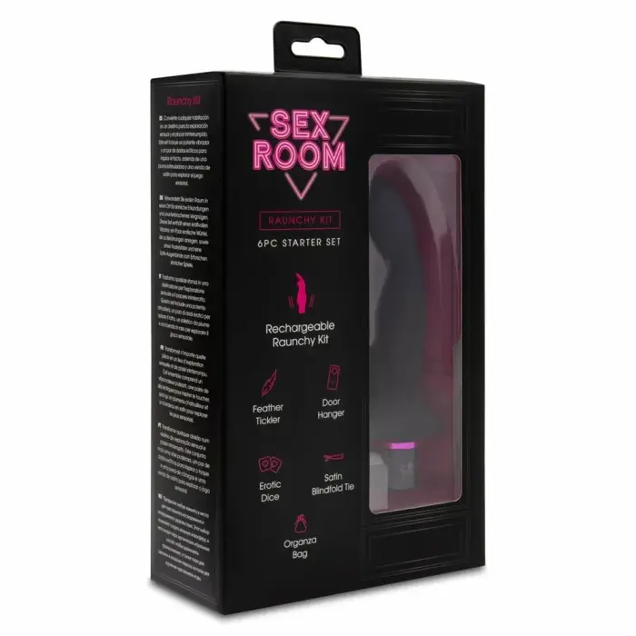 SEX ROOM Prostate Play Kit – multi-accessory intimate set with curved massager, USB rechargeable