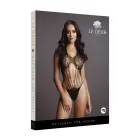 Strappy Lace Teddy – Black – One Size — Photo 1